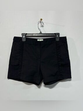 Jade Black Ruffle Cotton Shorts Women’s Size 10 Inseam 5”